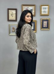 Jacket Gown Style Co-Ord Set Brown - Image 2