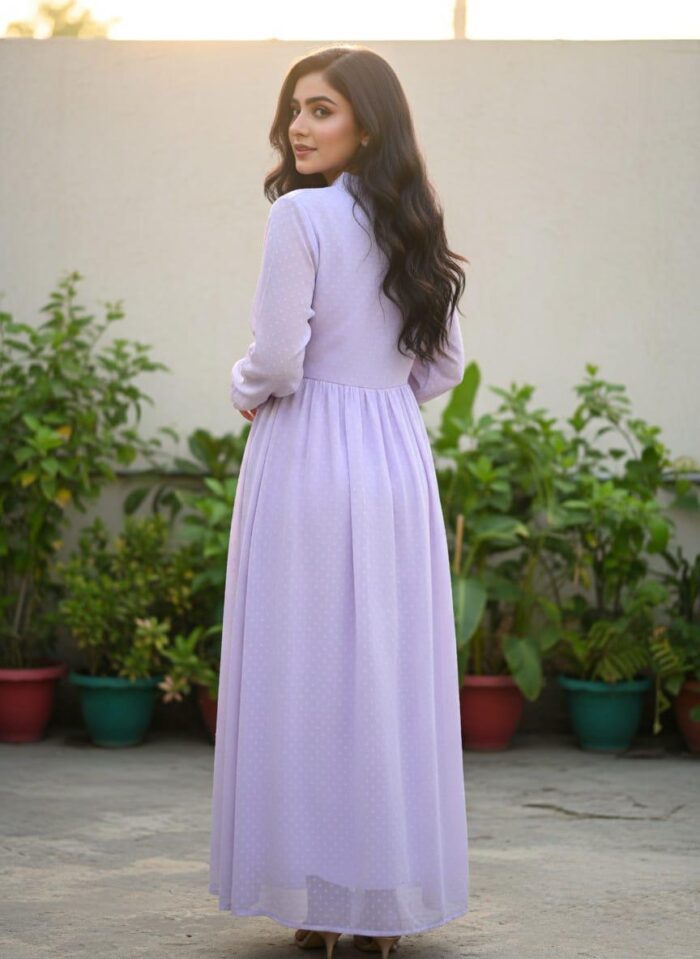Long Frock Lavender - Image 3