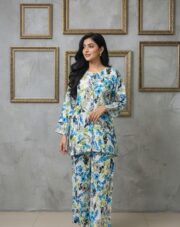 2 Piece Co-ord Set Dress Blue - Image 3