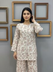 2 Piece Co-ord Set Dress White