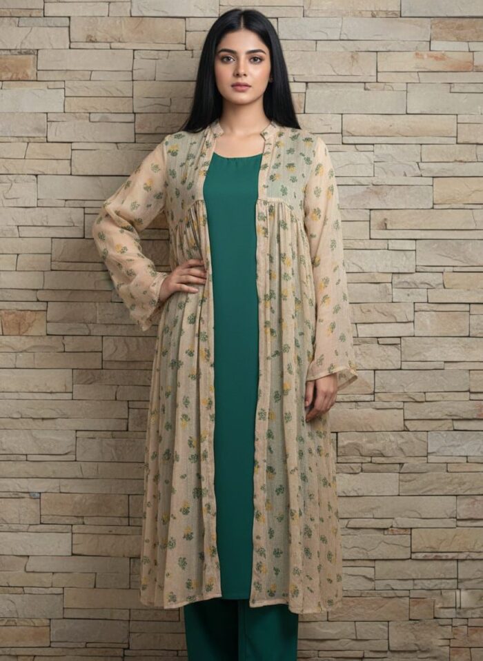 Gown Style 3 Piece Long Shirt - Image 2