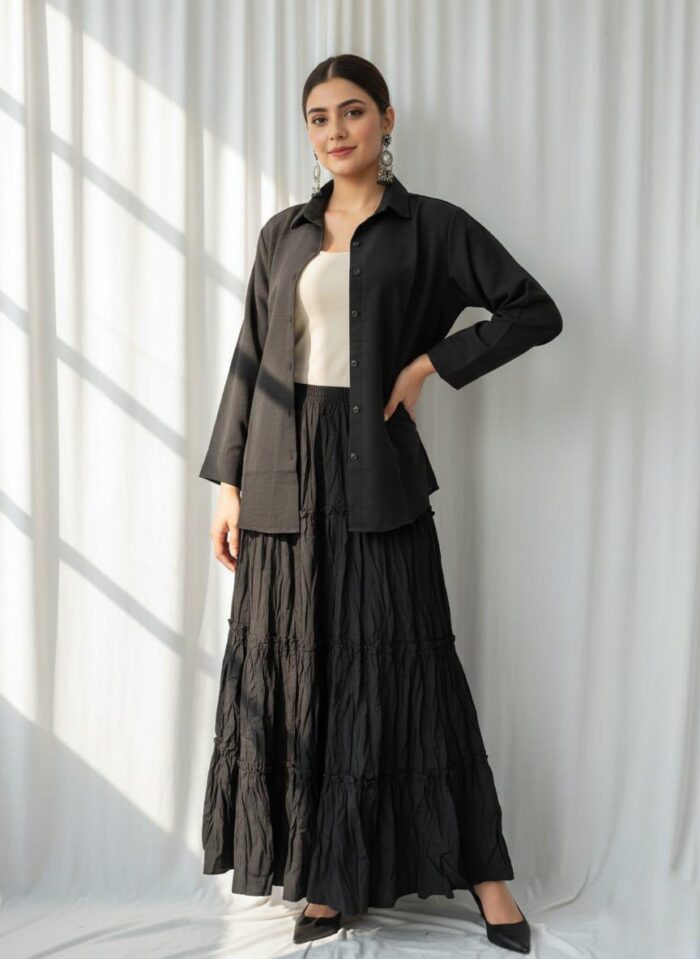 Skirt with TankTop Black - Image 3