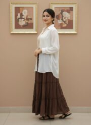 Skirt with TankTop Brown - Image 3